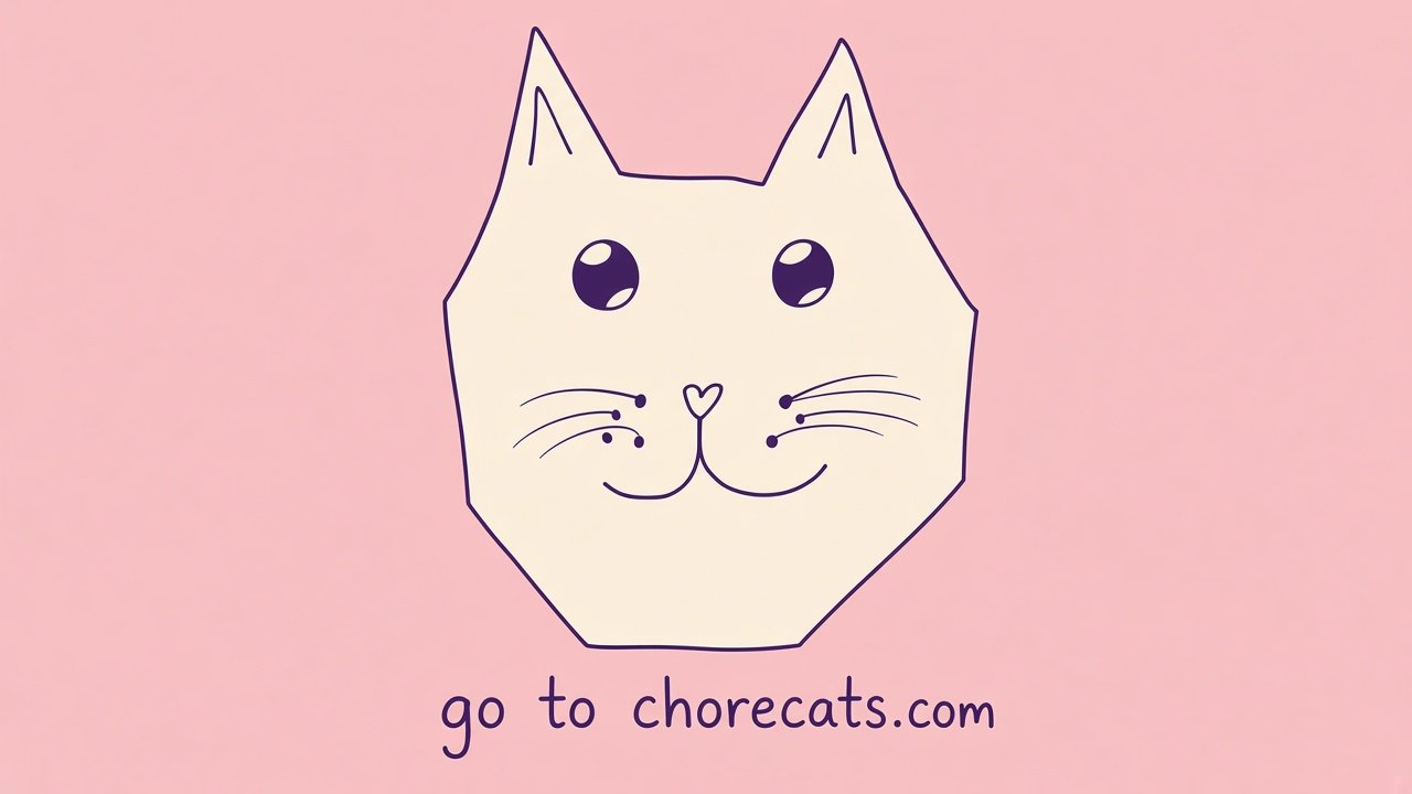 Chore Cats logo: go to chorecats.com